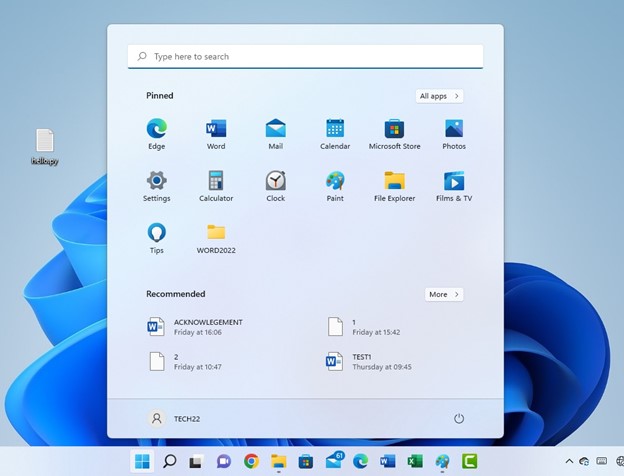 Screenshot of Windows 11 Operating System interface 