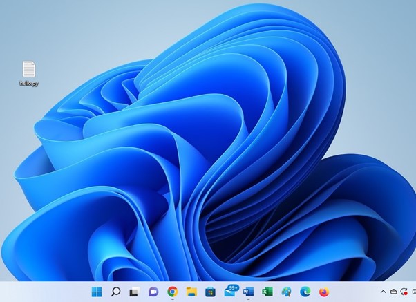 The Screenshot of Windows 11 Operating System